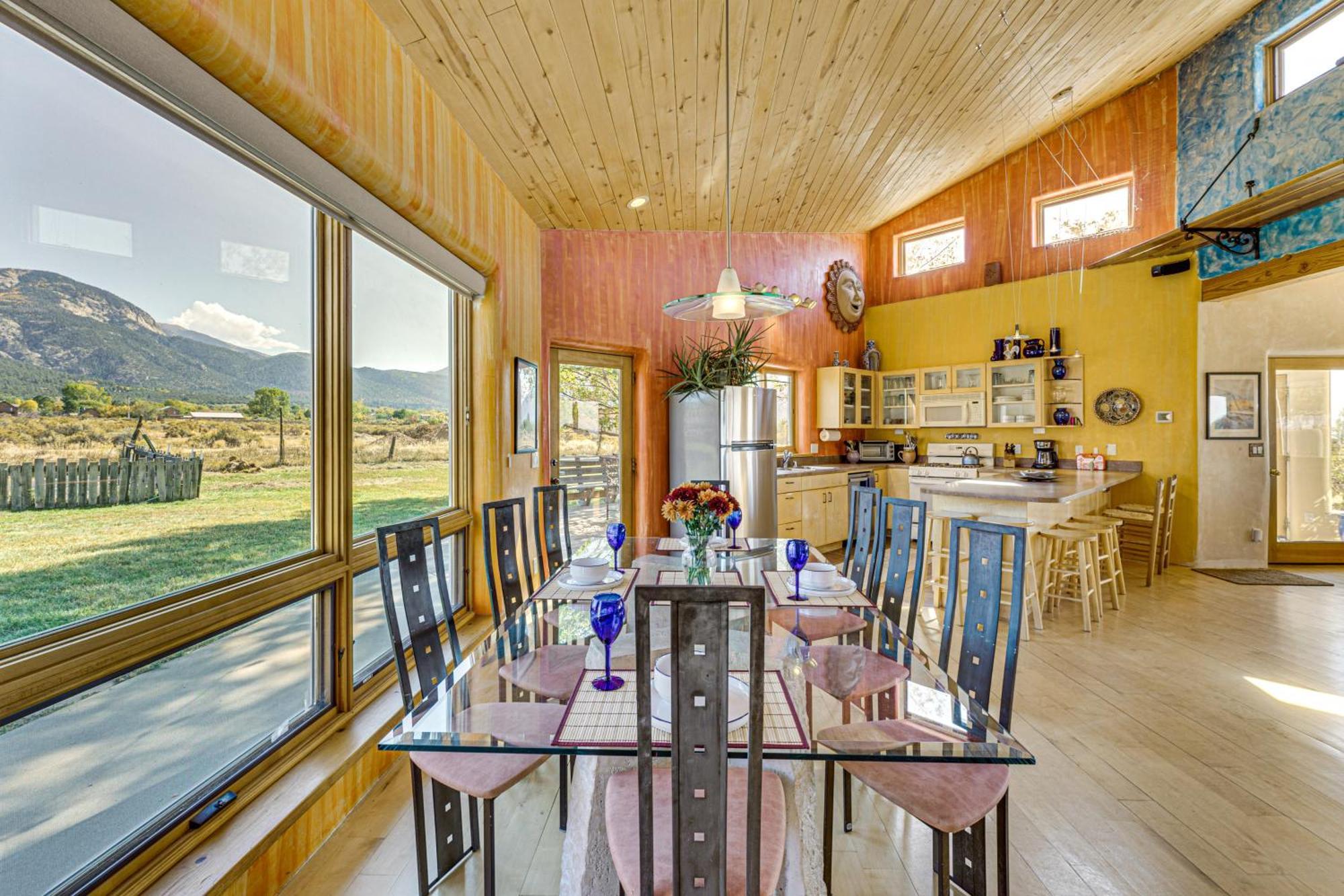 10 Mi To Taos Ski Valley Mtn-View Duplex With Deck! Villa Arroyo Seco Ngoại thất bức ảnh